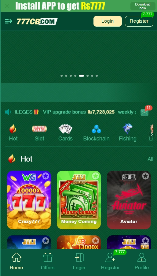 777cb Game Download (New earning App) free For Android and IOS