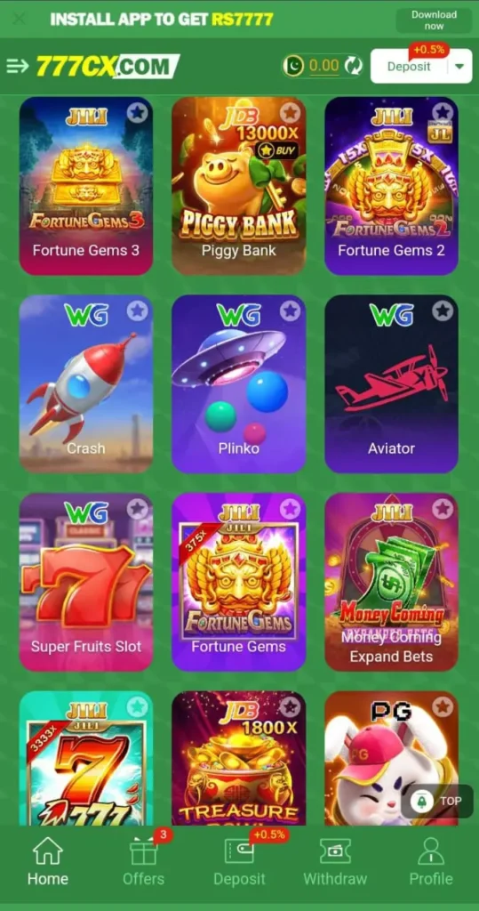 777 CX Game Download (Official Real Money App) for Android & iOS 2026