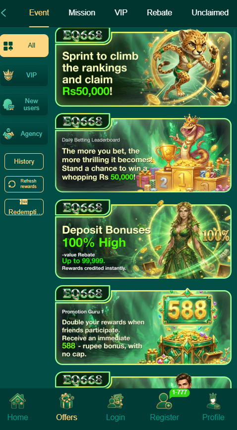 EQ 668 Game Download To Register And Login For Android in 2026